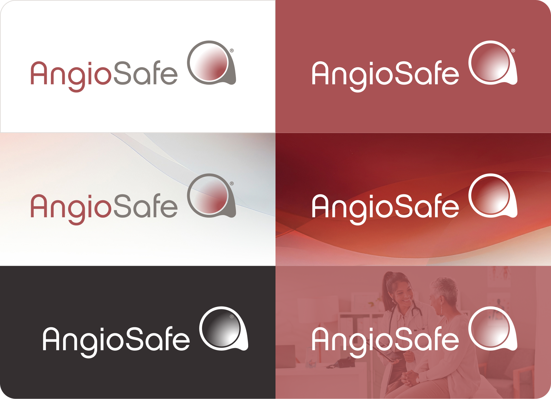 angiosafe logo background color guidelines