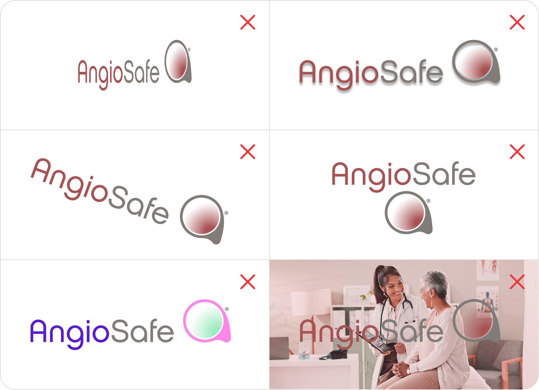 angiosafe logo misuse guidelines